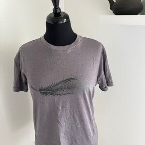 Women’s Tentree Gray Feather Graphic T-Shirt
